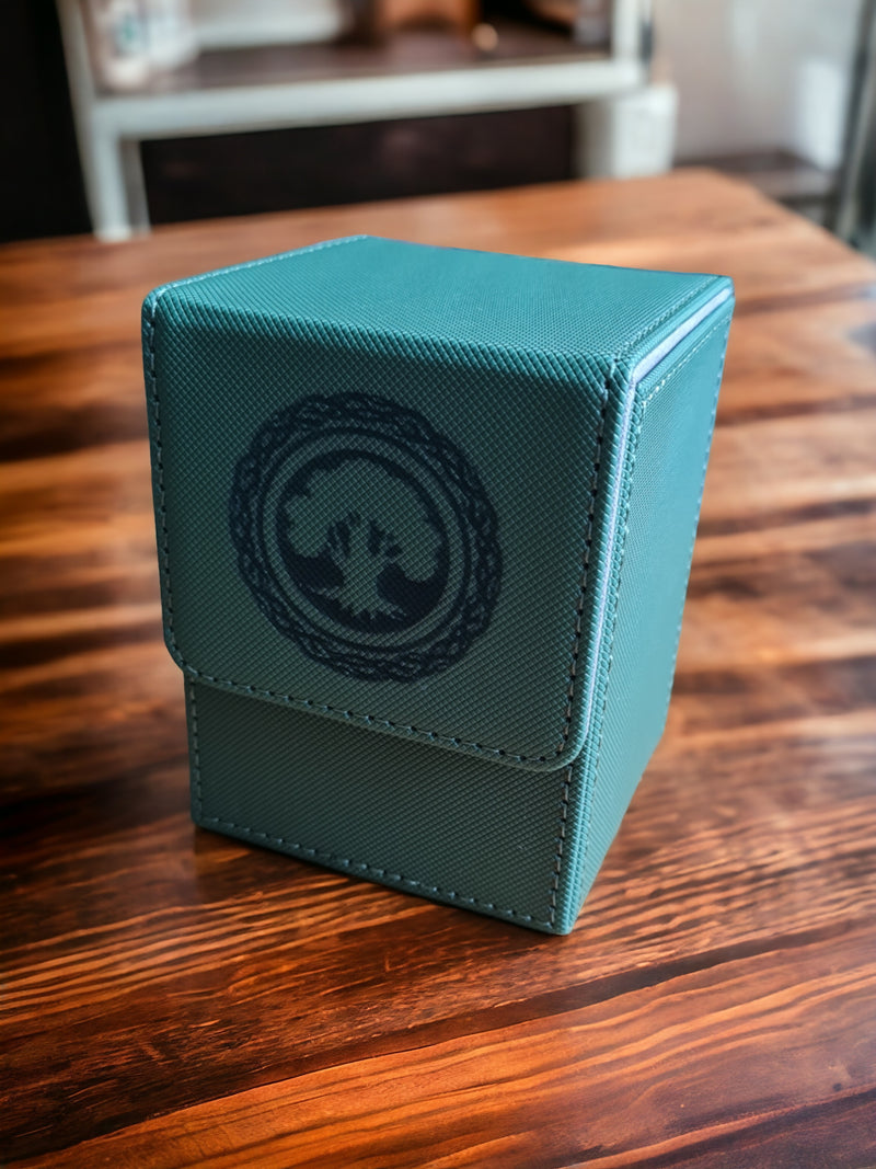 Game Card Deck Box - Tree - Dark Green