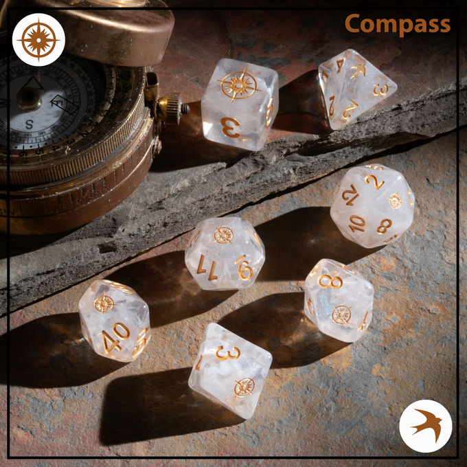 'Spirit Of' Trinkets Compass Dice