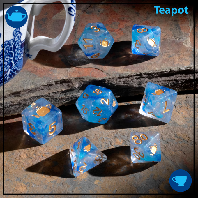 'Spirit Of' Trinkets Teapot Card Dice