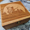 Fairy Silhouette Trinket or  Dice Box - Felted - CRITIT