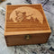 Fairy Silhouette Trinket or  Dice Box - Felted - CRITIT
