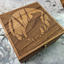 Mouse/Rat Silhouette Trinket or  Dice Box - Felted - CRITIT