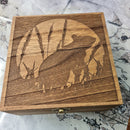 Mouse/Rat Silhouette Trinket or  Dice Box - Felted - CRITIT