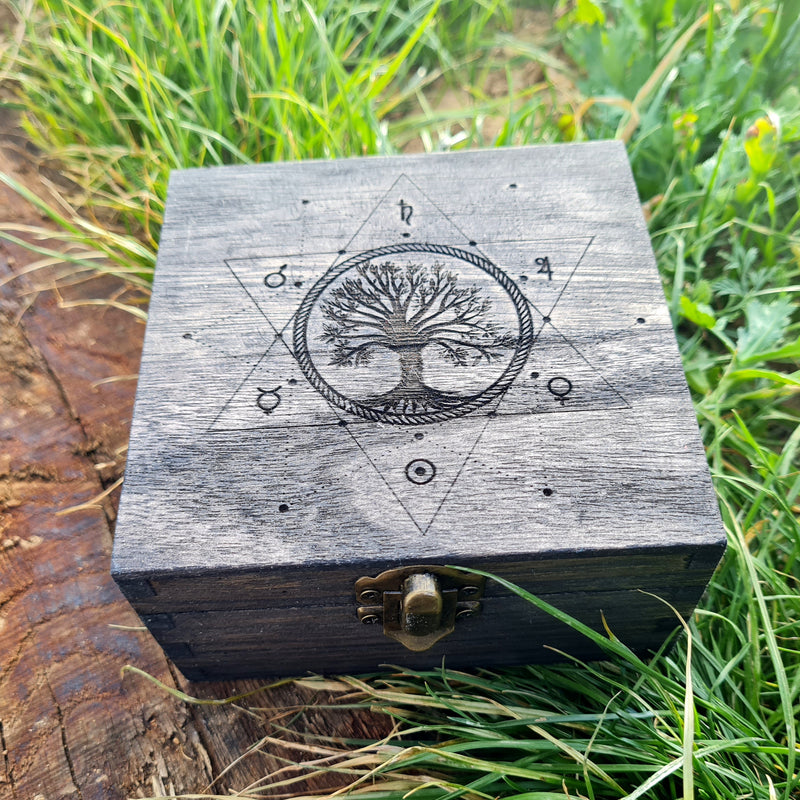 Tree of Life with Stars Dice Box - CRITIT