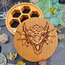 Dragon Head Anne Stokes Hardwood Dice Box - CRITIT