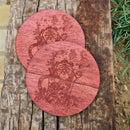 Set of 2 Panda Coffee Cup Coasters - CRITIT