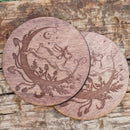 Moon Hare Set of 2 Coasters - CRITIT