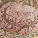 Moon Hare Set of 2 Coasters - CRITIT