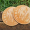 Moon Mushroom Set of 2 Coasters - CRITIT