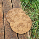 Dancing Mushrooms Set of 2 Coasters - CRITIT