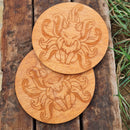 Kitsune Set of 2 Coasters - CRITIT