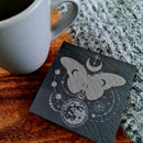 Lunar Moth Slate coaster - CRITIT