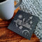 Mushroom Cogs Slate coaster - CRITIT