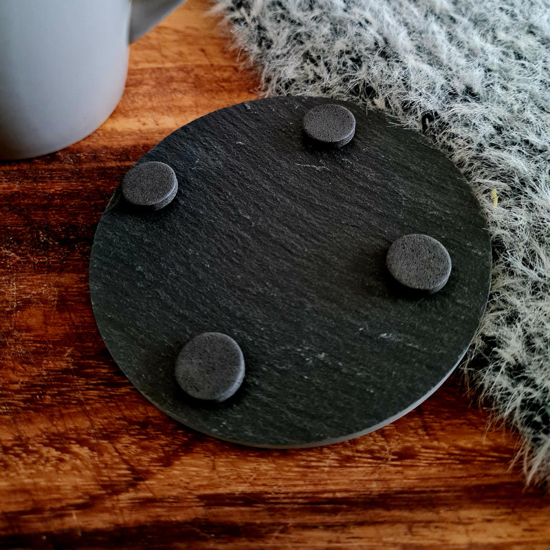 Lunar Moth Slate coaster - CRITIT