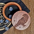 Moon Raven Rosewood Dice or Trinket Box - CRITIT