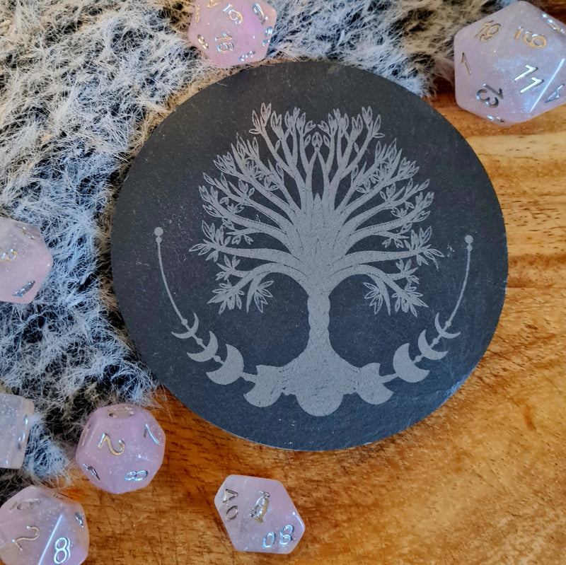 Moon Tree Slate coaster - CRITIT