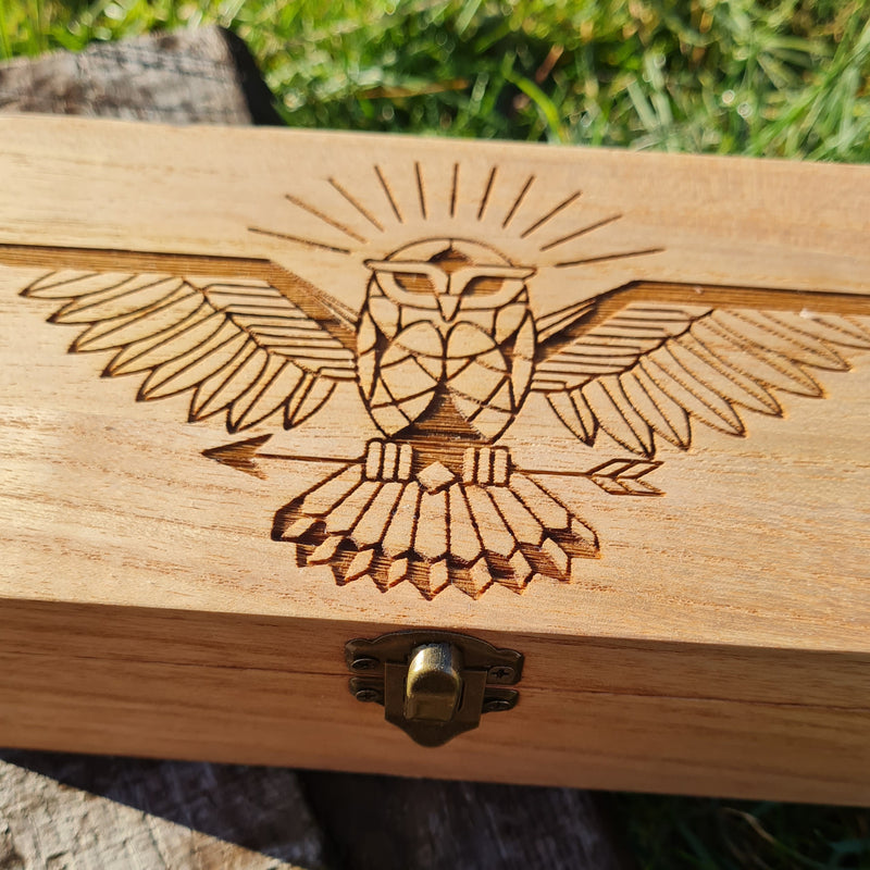 Owl Wooden Sun Box - CRITIT