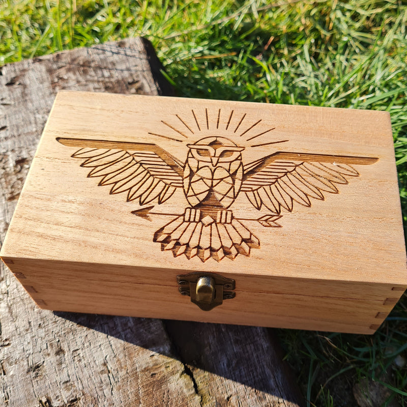 Owl Wooden Sun Box - CRITIT