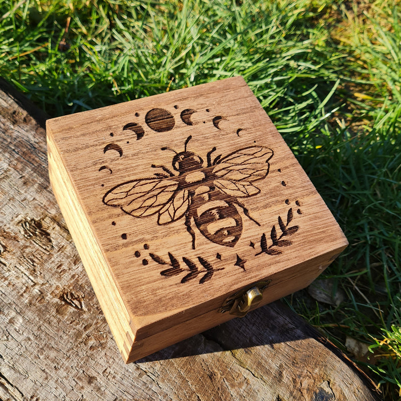 Bumble Bee Moon Wooden  Box - CRITIT