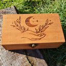 Moon Hand Wooden Rectangular Box - CRITIT