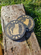 Black Cat Moon Black Set of 2 Coasters - CRITIT