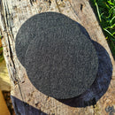 D20 Dice Black Set of 2 Coasters - CRITIT