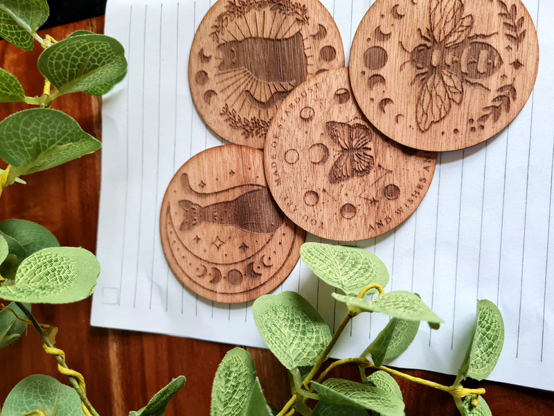 Magic Theme Wooden Stickers