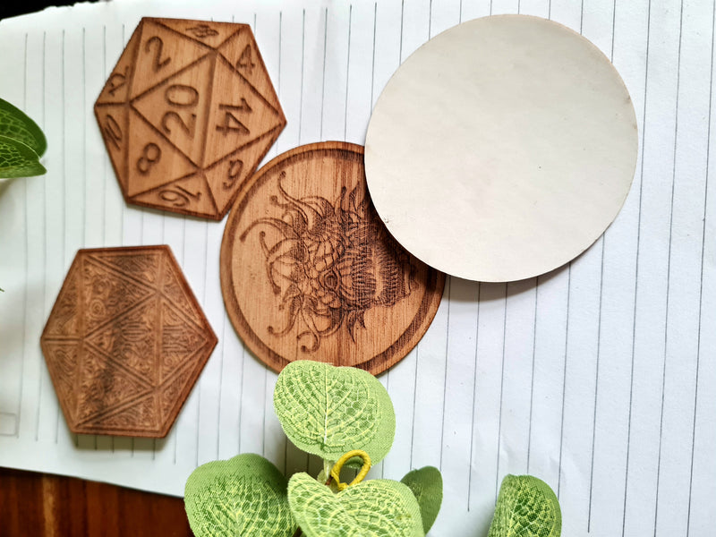 Dungeon and Dragons Wooden Stickers