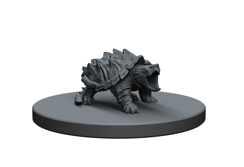 Snapping Aligator Turtle STL Miniature File - CRITIT