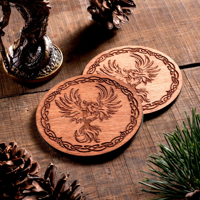 Phoenix small Trinket/Dice Bowl, Coaster and Box - CRITIT