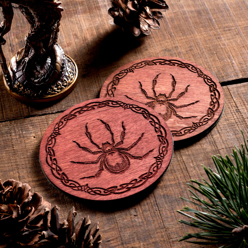 Spider small Trinket/Dice Bowl, Coaster and Box - CRITIT