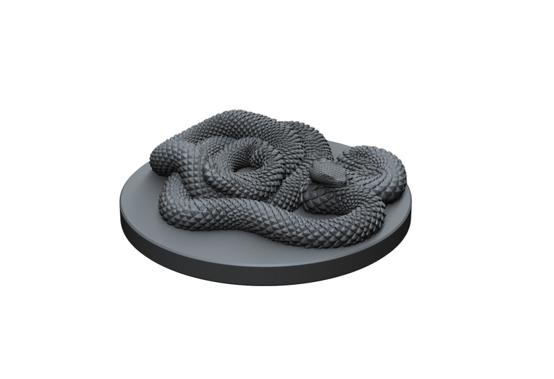 Constrictor Snake  STL Miniature File - CRITIT