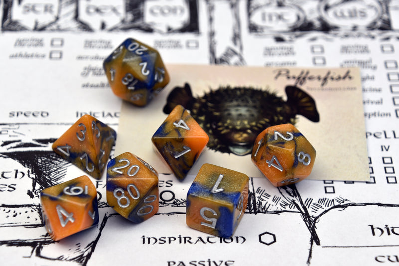 'Spirit of' Deadly Pufferfish Dice - CRITIT