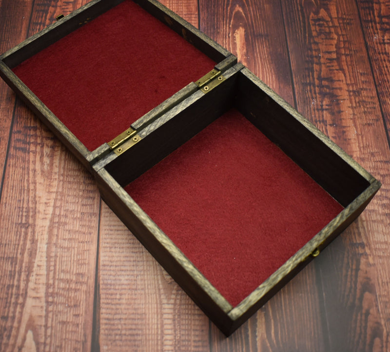 Large Square Character Class Dice Box - Felted - CRITIT