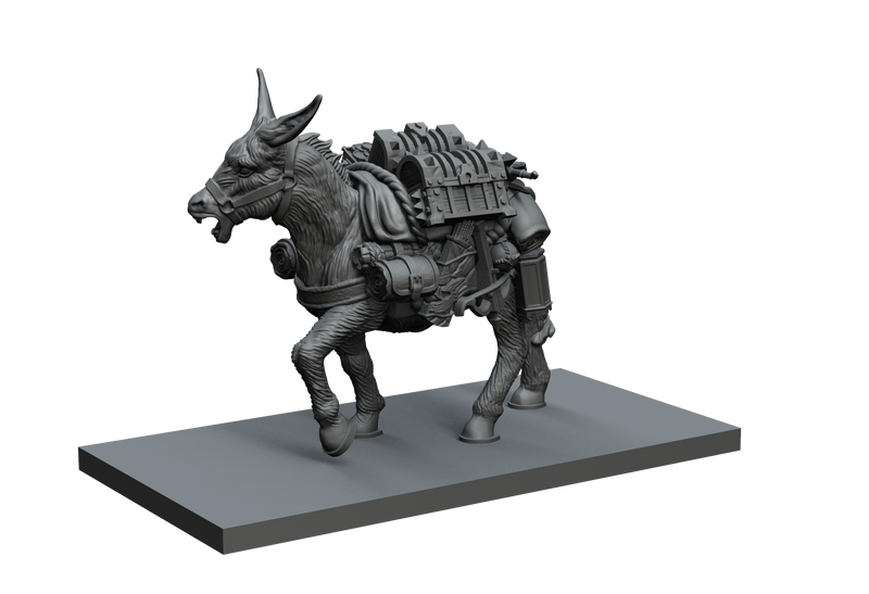 Donkey STL Miniature File - CRITIT