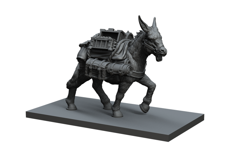 Donkey STL Miniature File - CRITIT