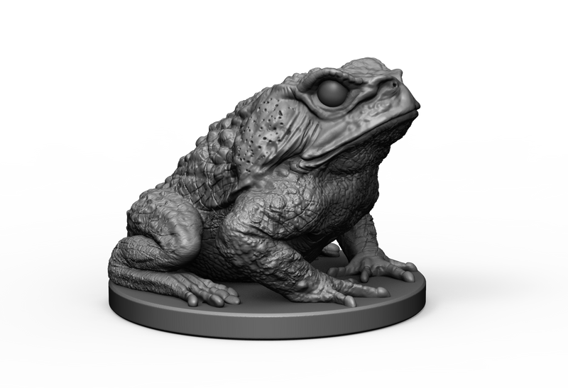 Giant Toad STL Miniature File - CRITIT