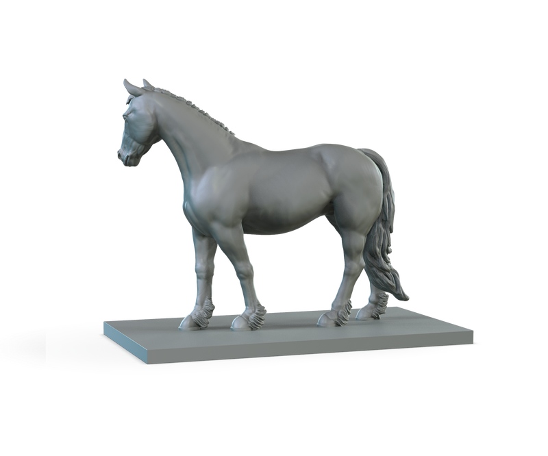 Horse V1 STL Miniature File - CRITIT