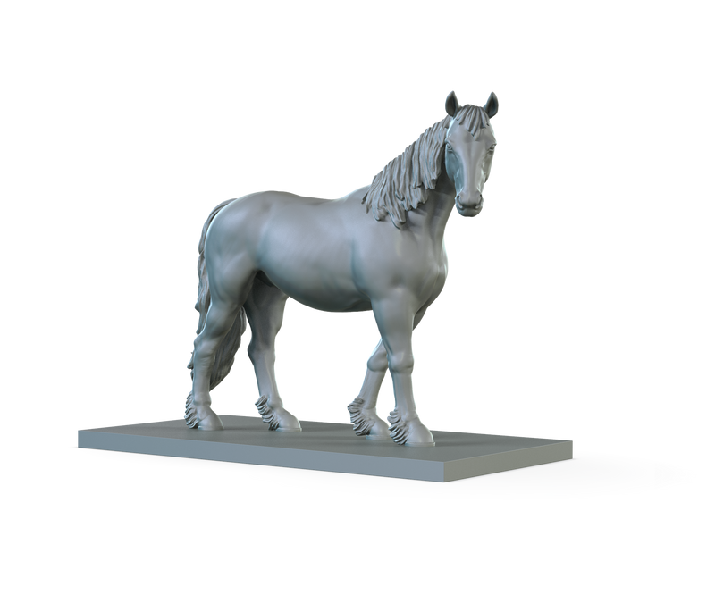 Horse V1 STL Miniature File - CRITIT