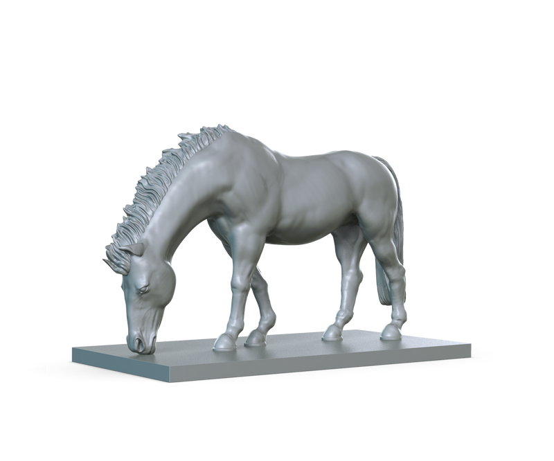 Horse V2 STL Miniature File - CRITIT