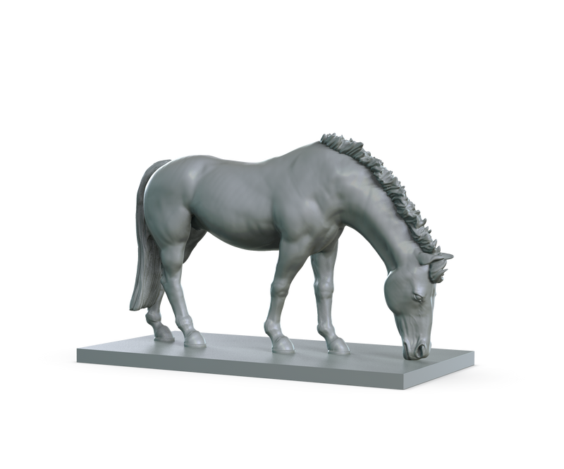 Horse V2 STL Miniature File - CRITIT