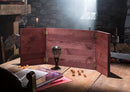 Viking Wooden Dungeon Master Screen - Now includes FREE built in tracker & tokens - CRITIT