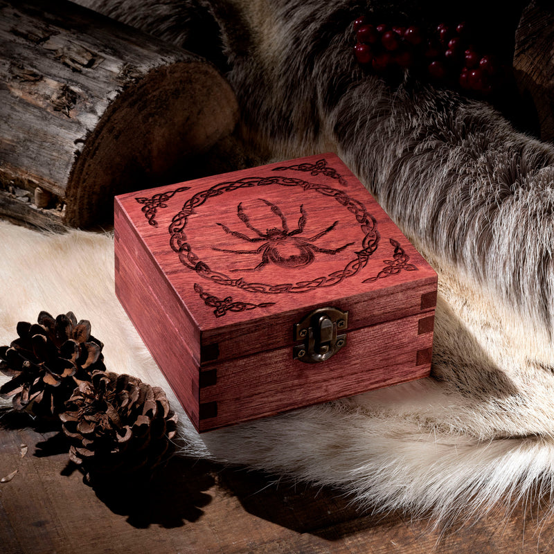 Spider small Trinket/Dice Bowl, Coaster and Box - CRITIT