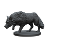 Wolf STL Miniature File - CRITIT