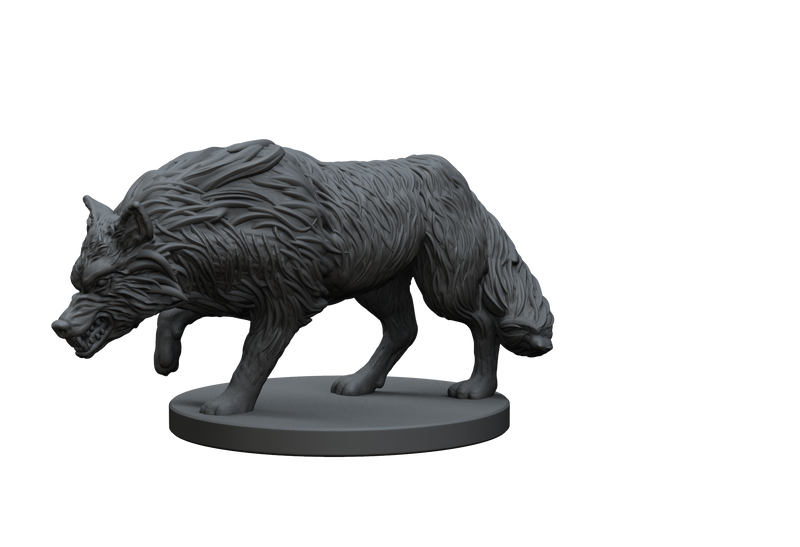 Wolf STL Miniature File - CRITIT