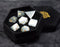 Opalite Compass engraved Gemstone Dice - CRITIT