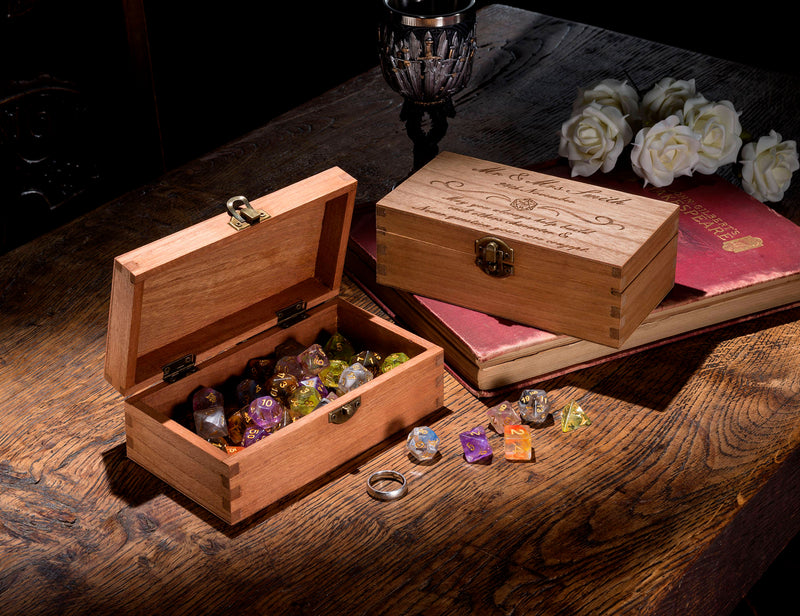 Large Wedding Personalised Dice Box - CRITIT
