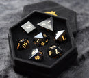 Black Obsidian Gemstone Dice - CRITIT