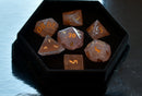 Rose Quartz Gemstone Dice - CRITIT
