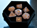 Rose Quartz Gemstone Dice - CRITIT